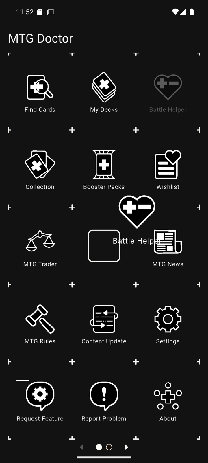 MTG Doctor Dashboard App View